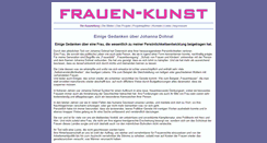 Desktop Screenshot of frauenkunst.ichduwir.at